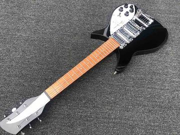 Body Celluloid Back Side 12 Strings Ricken 325 Electric Guitar BlackMahogany Body Rosewood Fingerboard Accept Customized supplier