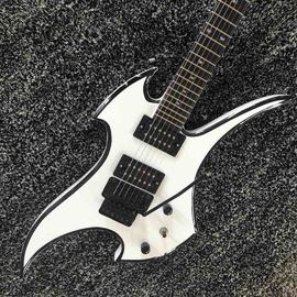 2020 New High Quality Floyd-Rose Irregular Shape Electric Guitar in White With Rosewood Fingerboard supplier