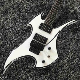 2020 New High Quality Floyd-Rose Irregular Shape Electric Guitar in White With Rosewood Fingerboard supplier