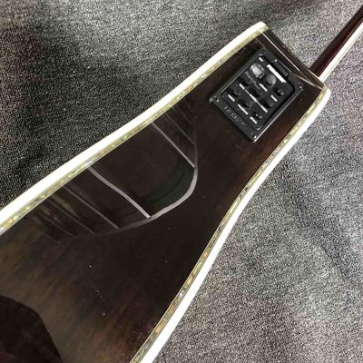 Custom 41&quot; AAA Solid Spruce Top D Style Ebony Fingerboard Electric Acoustic Guitar supplier