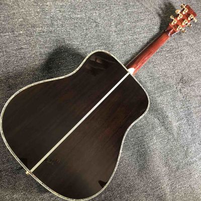 Custom 41&quot; AAA Solid Spruce Top D Style Ebony Fingerboard Electric Acoustic Guitar supplier