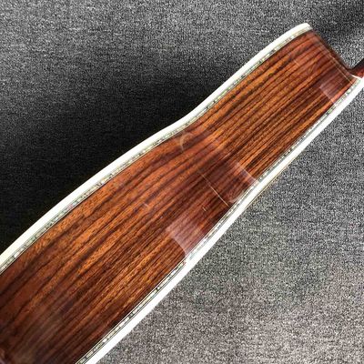 Custom 39 Inch Round Corner 6 Xuan OOO45S Spruce Korean Pine Panel Rosewood Ebony Fingerboard Abalone Shell Inlay Edge A supplier