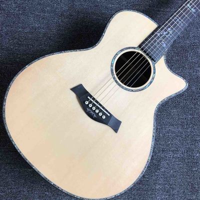 Custom Rosewood Back Side Ebony Fingerboard 41 Inch Solid Spruce Top Acoustic Electric Guitar Customized LOGO is OK supplier