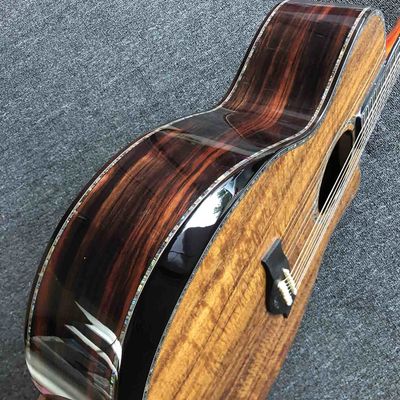 41 inch Solid KOA Top PS14 Acoustic Guitar Cocobolo Back Sides Real abalone Ebony Fingerboard TY Acoustic Guitar supplier