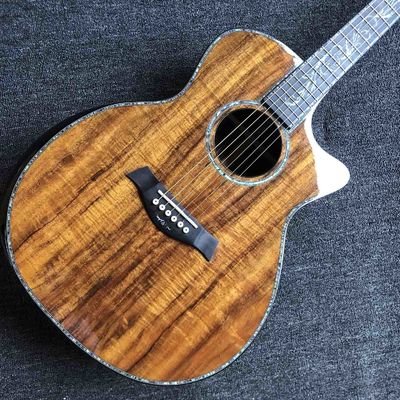 41 inch Solid KOA Top PS14 Acoustic Guitar Cocobolo Back Sides Real abalone Ebony Fingerboard TY Acoustic Guitar supplier