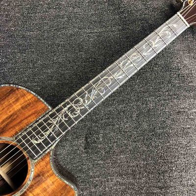 41 inch Solid KOA Top PS14 Acoustic Guitar Cocobolo Back Sides Real abalone Ebony Fingerboard TY Acoustic Guitar supplier