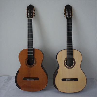 Yulong Guo Handmade Double Top Classical Guitar Model Chamber String Scale 650mm Solid Spanish Cedar Neck Double Top By supplier