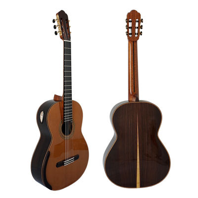 Yulong Guo Handmade Double Top Classical Guitar Model Chamber String Scale 650mm Solid Spanish Cedar Neck Double Top By supplier