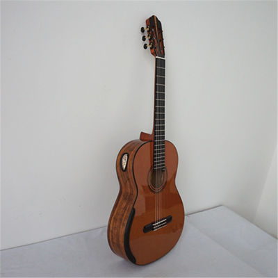 Yulong Guo Handmade Double Top Koa Body Concert Grade Classical Guitar supplier