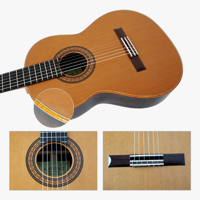 Yulong Guo A-Echoes Brand All Solid Nomex Double Top nylon string Classic Guitar supplier