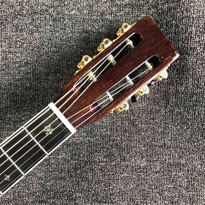 Custom Folk Guitar AAAA Solid Spruce Wood Folk Electric Guitar COCO Back Side Classic D Type 28 Style 41 Inch Guitar supplier