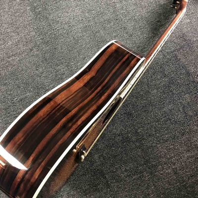 Custom Folk Guitar AAAA Solid Spruce Wood Folk Electric Guitar COCO Back Side Classic D Type 28 Style 41 Inch Guitar supplier