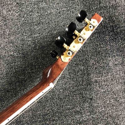 Custom Folk Guitar AAAA Solid Spruce Wood Folk Electric Guitar COCO Back Side Classic D Type 28 Style 41 Inch Guitar supplier