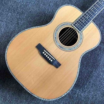 Custom Solid Cedar Top 42c OM Style Acoustic Guitar supplier