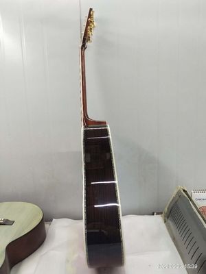 41 Inch AAAA All Solid Wood Abalone Binding Solid Rosewood Back Side Acoustic Guitar with 550a Electronic EQ in Sunburst supplier