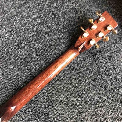 41 Inch AAAA All Solid Wood Abalone Binding Solid Rosewood Back Side Acoustic Guitar with 550a Electronic EQ in Sunburst supplier
