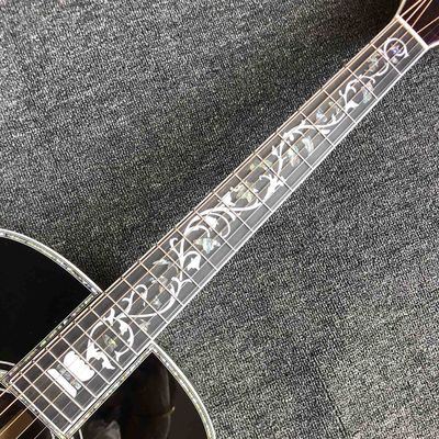 41 Inch AAAA All Solid Wood Abalone Binding Solid Rosewood Back Side Acoustic Guitar with 550a Electronic EQ in Sunburst supplier