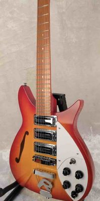 Custom F Hole Ricken 325 Electric Guitar in Cherry Red Body Kinds Color supplier