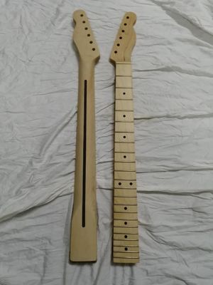 Custom Grand Paddle Guitar Headstock Unfinished Roasted Maple ST Guitar Neck Electric Acoustic Guitar Accept Kinds OEM supplier