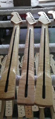 Custom Grand Paddle Guitar Headstock Unfinished Roasted Maple ST Guitar Neck Electric Acoustic Guitar Accept Kinds OEM supplier