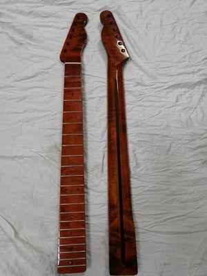 Custom Grand Paddle Guitar Headstock Unfinished Roasted Maple ST Guitar Neck Electric Acoustic Guitar Accept Kinds OEM supplier