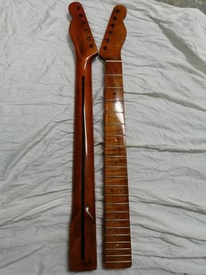 Custom Grand Paddle Guitar Headstock Unfinished Roasted Maple ST Guitar Neck Electric Acoustic Guitar Accept Kinds OEM supplier