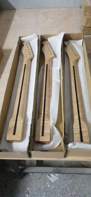 Custom Grand Paddle Guitar Headstock Unfinished Roasted Maple ST Guitar Neck Electric Acoustic Guitar Accept Kinds OEM supplier