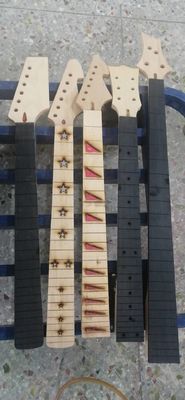 Custom Grand Paddle Guitar Headstock Unfinished Roasted Maple ST Guitar Neck Electric Acoustic Guitar Accept Kinds OEM supplier