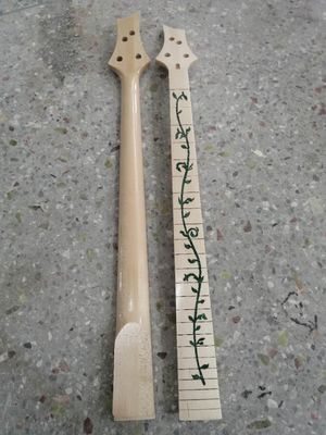 Custom Grand Paddle Guitar Headstock Unfinished Roasted Maple ST Guitar Neck Electric Acoustic Guitar Accept Kinds OEM supplier