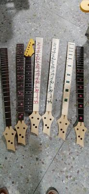 Custom Grand Paddle Guitar Headstock Unfinished Roasted Maple ST Guitar Neck Electric Acoustic Guitar Accept Kinds OEM supplier