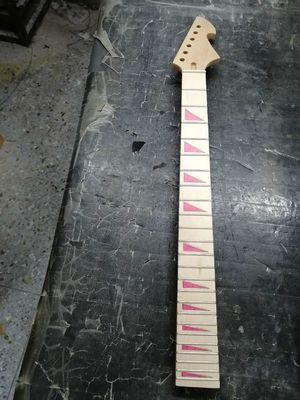 Custom Grand Paddle Guitar Headstock Unfinished Roasted Maple ST Guitar Neck Electric Acoustic Guitar Accept Kinds OEM supplier