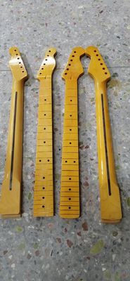 Custom Grand Paddle Guitar Headstock Unfinished Roasted Maple ST Guitar Neck Electric Acoustic Guitar Accept Kinds OEM supplier