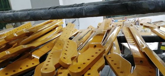 Custom Grand Paddle Guitar Headstock Unfinished Roasted Maple ST Guitar Neck Electric Acoustic Guitar Accept Kinds OEM supplier