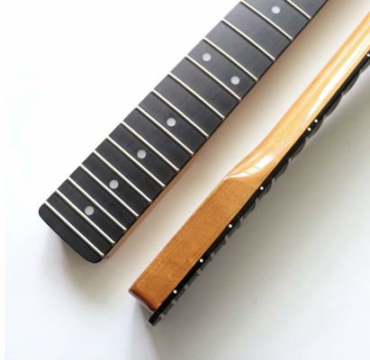 Custom Grand 22 Fret Roasted Maple Electric Guitar Neck for Handmade Tele Guitar Kits Gloss Finished with Bone Nut supplier