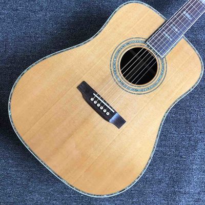 Custom Top Quality Solid Spruce Top Rosewood Back &amp; Sides Acoustic Cutaway Guitar supplier