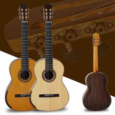 Custom Grand Master Level lattic bracing Classical Guitar Solid Flame Maple Back Side Ebony Fingerboard supplier