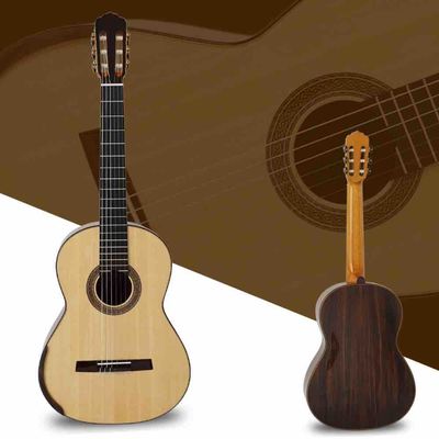 Custom Grand Master Level lattic bracing Classical Guitar Solid Flame Maple Back Side Ebony Fingerboard supplier