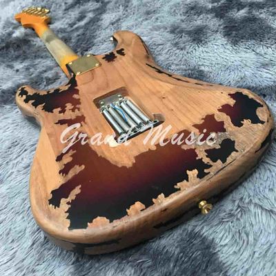 High Quality The new handmade remains ST SRV electric guitar,Do old electric guitar,Real photo,Free shipping supplier