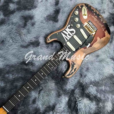 High Quality The new handmade remains ST SRV electric guitar,Do old electric guitar,Real photo,Free shipping supplier