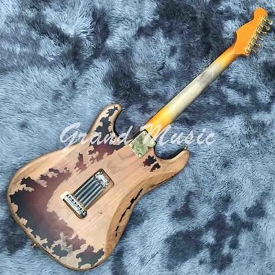 High Quality The new handmade remains ST SRV electric guitar,Do old electric guitar,Real photo,Free shipping supplier