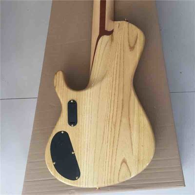 Custom Burst Maple Top 6 Strings Bass Guitar Neck Through Body Ebony Fingerboard Active Pickups Electric Bass supplier