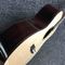 Custom AAAA All Solid Spruce Wood OM Style Body Ebony Fingerboard Fishbone Binding Acoustic Guitar supplier