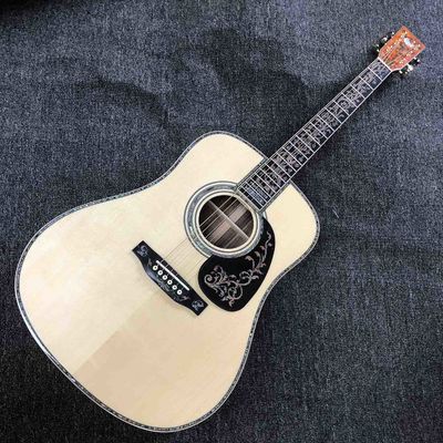 Custom Grand GD45md Madagascar Acoustic Guitar Solid Europe KOA Back Side Maple Top and Binding One Pcs Mahogany Neck LR supplier