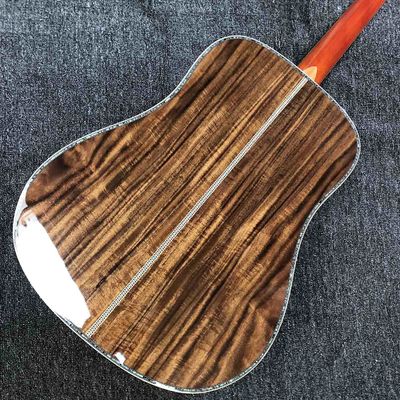 Custom Grand GD45md Madagascar Acoustic Guitar Solid Europe KOA Back Side Maple Top and Binding One Pcs Mahogany Neck LR supplier