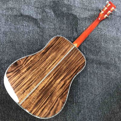 Custom Grand GD45md Madagascar Acoustic Guitar Solid Europe KOA Back Side Maple Top and Binding One Pcs Mahogany Neck LR supplier