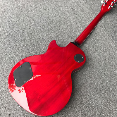 Custom OEM LP electric guitar in black supplier