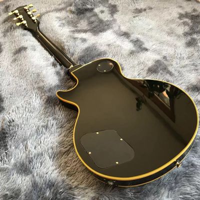 Custom OEM LP electric guitar in black supplier