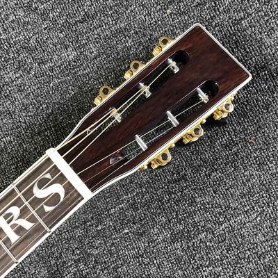 Custom Grand Jimmie Rodgers 000-45s All Solid Wood Acoustic Guitar Ebony Fingerboard Abalone Binding Accept Customized supplier