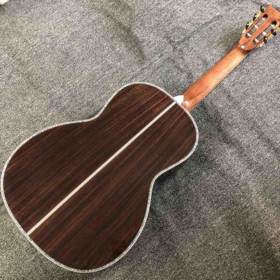 Custom Grand Jimmie Rodgers 000-45s All Solid Wood Acoustic Guitar Ebony Fingerboard Abalone Binding Accept Customized supplier