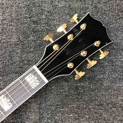 Custom J200S 43 Inch Jumbo Acoustic Guitar Flamed Maple Back Side in Sunburst Color supplier